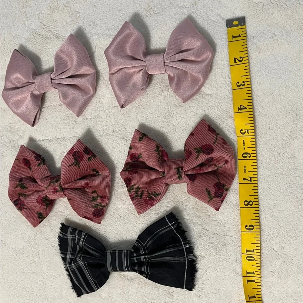 Hairbow Bundle Lot Coquette Kawaii Cottagecore Preppy Academia Fabric Bows